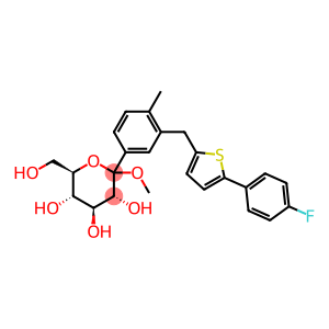 Methyl 1-C-(3-{[5-(4-fluorophenyl)-2-thienyl]methyl}-4-methylphenyl)-D-glucopyranoside
