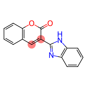 2H-1-Benzopyran-2-one, 3-(1H-benzimidazol-2-yl)-