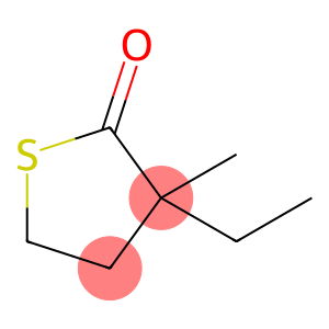 alpha-ethyl, alpha-methyl-thiobutyrolactone