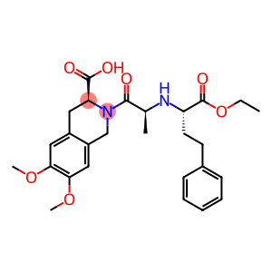 2-{N-[1-(ethoxycarbonyl)-3-phenylpropyl]alanyl}-6,7-dimethoxy-1,2,3,4-tetrahydroisoquinoline-3-carboxylic acid