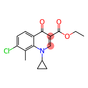 7-Chloro-1-cyclopropyl-8-methyl-4-oxo-1,4-dihydro-3-quinolinecarboxylic acid ethyl ester