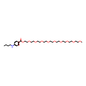p-(n)-Butylaminobenzoesaeure-(nonaaethylenglykol-monomethylaether)-ester