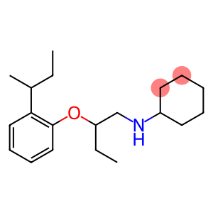 Cyclohexanamine, N-[2-[2-(1-methylpropyl)phenoxy]butyl]-