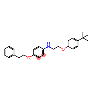 Benzenamine, N-[2-[4-(1,1-dimethylethyl)phenoxy]ethyl]-4-(2-phenylethoxy)-