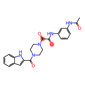 N-[3-(acetylamino)phenyl]-2-[4-(1H-indol-2-ylcarbonyl)piperazin-1-yl]-2-oxoacetamide