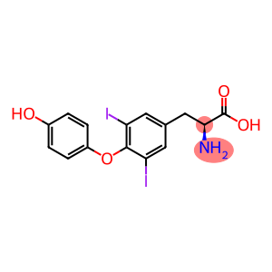 Alanine, 3-[4-(p-hydroxyphenoxy)-3,5-diiodophenyl]-, L-