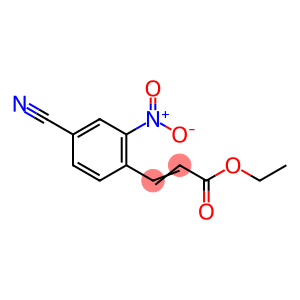 2-Propenoic acid, 3-(4-cyano-2-nitrophenyl)-, ethyl ester