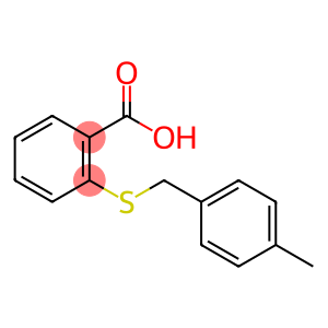 Benzoic acid, 2-[[(4-methylphenyl)methyl]thio]-