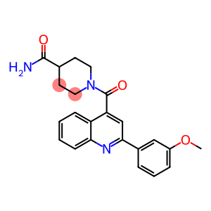 1-{[2-(3-methoxyphenyl)quinolin-4-yl]carbonyl}piperidine-4-carboxamide