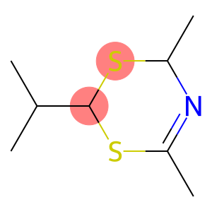 4H-1,3,5-Dithiazine,dihydro-4,6-dimethyl-2-(1-methylethyl)-