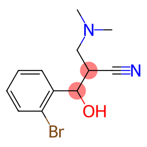 3-(2-bromophenyl)-2-[(dimethylamino)methyl]-3-hydroxypropanenitrile