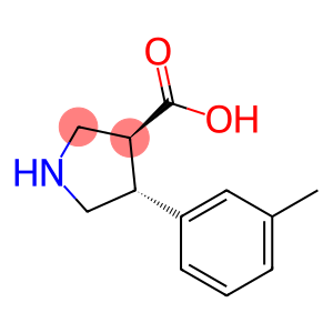 3-Pyrrolidinecarboxylic acid, 4-(3-methylphenyl)-, (3S,4R)-