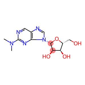 9H-Purine, 2-dimethylamino-9-β-D-ribofuranosyl- (6CI)