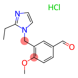 3-[(2-ethyl-1-imidazolyl)methyl]-4-methoxybenzaldehyde hydrochloride