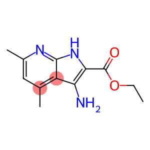 Ethyl 3-amino-4,6-dimethyl-1H-pyrrolo[2,3-b]-pyridine-2-carboxylate