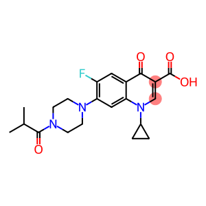 3-Quinolinecarboxylic acid, 1-cyclopropyl-6-fluoro-1,4-dihydro-7-[4-(2-Methyl-1-oxopropyl)-1-piperazinyl]-4-oxo-