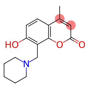 2H-1-Benzopyran-2-one,7-hydroxy-4-methyl-8-(1-piperidinylmethyl)-