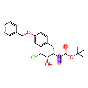 Carbamic acid, N-[(1S,2R)-3-chloro-2-hydroxy-1-[[4-(phenylmethoxy)phenyl]methyl]propyl]-, 1,1-dimethylethyl ester