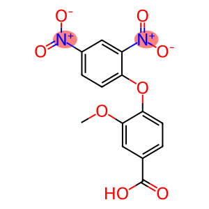4-{2,4-bisnitrophenoxy}-3-methoxybenzoic acid
