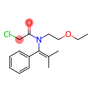 N-[1-(Phenyl)-2-methyl-1-propenyl]-N-[2-ethoxyethyl]-2-chloroacetamide