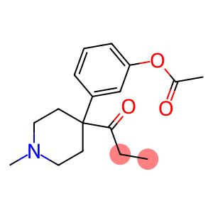 Acetic acid 3-(1-methyl-4-propanoylpiperidin-4-yl)phenyl ester