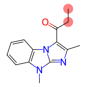 1-Propanone, 1-(2,9-dimethyl-9H-imidazo[1,2-a]benzimidazol-3-yl)-