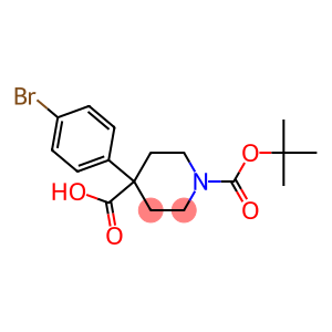 1-boc-4-(4-bromophenyl)-4-piperidinedicarboxylic acid
