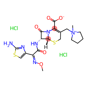 1-[[(6R,7R)-7-[[(2Z)-(2-Amino-4-thiazolyl)(methoxyimino)acetyl]amino]-2-carboxy-8-oxo-5-thia-1-azabicyclo[4.2.0]oct-2-en-3-yl]methyl]-1-methyl- pyrrolidinium Inner Salt Hydrochloride