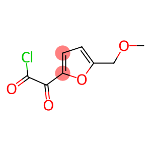 2-Furanacetyl chloride, 5-(methoxymethyl)-alpha-oxo- (9CI)