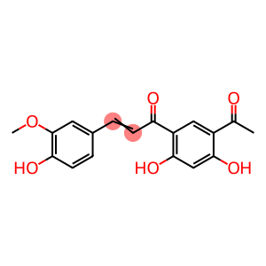(E)-1-(5-acetyl-2,4-dihydroxy-phenyl)-3-(4-hydroxy-3-methoxy-phenyl)pr op-2-en-1-one