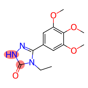 2,4-Dihydro-4-ethyl-5-(3,4,5-trimethoxyphenyl)-3H-1,2,4-triazol-3-one