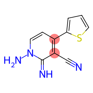 3-Pyridinecarbonitrile, 1-amino-1,2-dihydro-2-imino-4-(2-thienyl)-