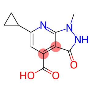 6-cyclopropyl-1-methyl-3-oxo-1H,2H,3H-pyrazolo[3,4-b]pyridine-4-carboxylic acid