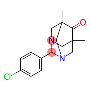 1,3-Diazatricyclo[3.3.1.13,7]decan-6-one, 2-(4-chlorophenyl)-5,7-dimethyl-