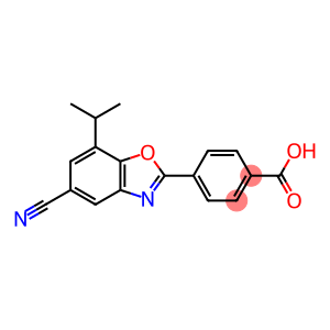 4-(5-cyano-7-isopropyl-benzooxazol-2-yl)-benzoic acid