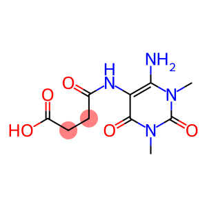 Butanoic  acid,  4-[(6-amino-1,2,3,4-tetrahydro-1,3-dimethyl-2,4-dioxo-5-pyrimidinyl)amino]-4-oxo-