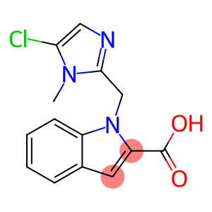 1-[(5-chloro-1-methylimidazol-2-yl)methyl]indole-2-carboxylic acid