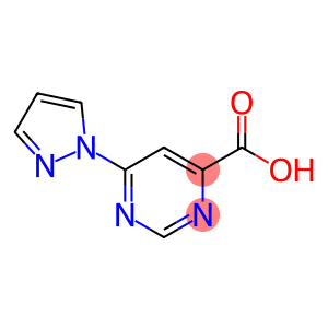 4-Pyrimidinecarboxylic acid, 6-(1H-pyrazol-1-yl)-