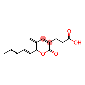 2H-Pyran-3-propanoic acid, 5,6-dihydro-5-methylene-2-oxo-6-(1E,3E)-1,3-pentadien-1-yl-