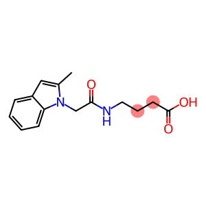 Butanoic acid, 4-[[2-(2-methyl-1H-indol-1-yl)acetyl]amino]-