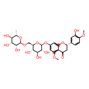 (2S)-7-[[6-O-(α-L-Rhamnopyranosyl)-β-D-glucopyranosyl]oxy]-2,3-dihydro-5-hydroxy-2-(3,4-dimethoxyphenyl)-4H-1-benzopyran-4-one