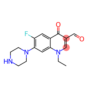 1-ethyl-6-fluoro-3-formyl-1,4-dihydro-4-oxo-7-piperazinylquinoline