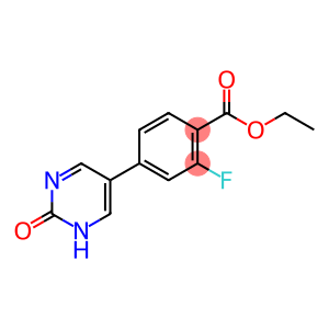 Benzoic acid, 4-(1,2-dihydro-2-oxo-5-pyrimidinyl)-2-fluoro-, ethyl ester