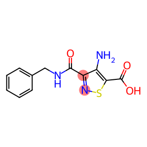 5-Isothiazolecarboxylic acid, 4-amino-3-[[(phenylmethyl)amino]carbonyl]-