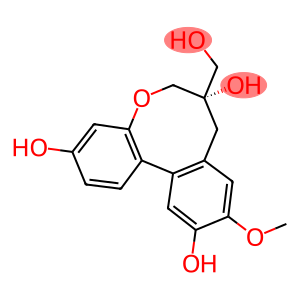 6H-Dibenz[b,d]oxocin-3,7,11-triol, 7,8-dihydro-6-(hydroxymethyl)-10-methoxy-, stereoisomer (9CI)