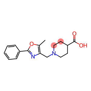 1-[(5-甲基-2-苯基-1,3-恶唑-4-基)甲基]哌啶-4-羧酸