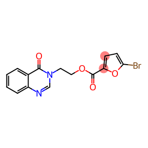 2-(4-oxoquinazolin-3(4H)-yl)ethyl 5-bromofuran-2-carboxylate