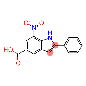 7-硝基-2-苯基-1H-吲哚-5-羧酸