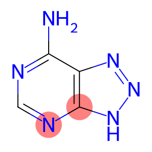 1H-v-Triazolo(4,5-d)pyrimidine, 7-amino- (8CI)