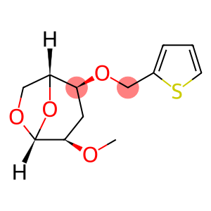 .beta.-D-ribo-Hexopyranose, 1,6-anhydro-3-deoxy-2-O-methyl-4-O-(2-thienylmethyl)-